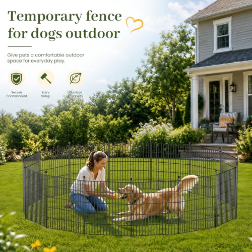 No Dig Garden Fence Outdoor for Yard, 24in (H) x 20ft(L) - size: 24 in(H) X 20 ft(L)