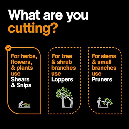 Fiskars 6" Curved Micro-Tip Pruning Snips, Garden Scissors For Tight Spaces, Curved (Pack of 6) - style: Curved Snips (Pack of 6)