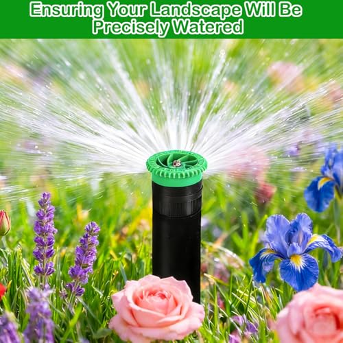 10 Pieces Variable Arc Nozzle, Sprinkler Heads Replacement Compatible With Pop Up Sprinklers Adjustable 0° - 360° Full Circle Pattern Spray Nozzle for Garden Lawn Irrigation (4AN) - size: Arc Nozzle-4VAN