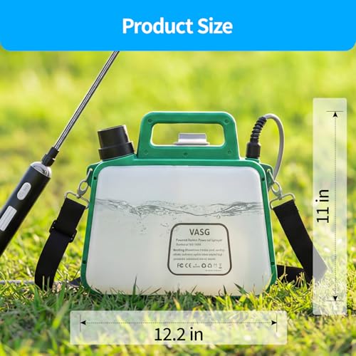 Battery Powered Sprayer 2 Gallon, 7.4V Foldable Electric Pump Sprayer