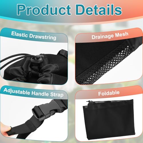 Cosmos Expandable Garden Hose Storage Bag Heavy Duty Water Hose Organizer Portable Extension Hose Holder Carrying Case with Drawstring Closure, Carry Bag Only (Hose Not Included)