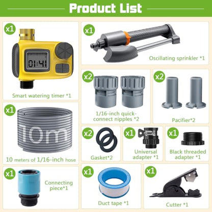 Automatic Sprinkler System with Smart Timer for Yard