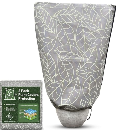 Plant Covers Freeze Protection 24"x32" | 2-Pack Winter Frost Blankets - size: 24 x 32 In