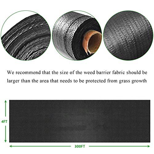 WFLNHB Weed Barrier Landscape Fabric 6FTx100FT Heavy Duty Barrier Fabric Ground Cover Block