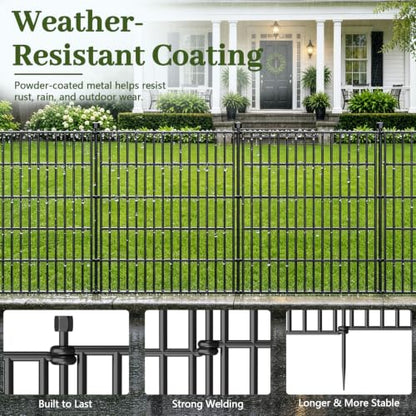 No Dig Garden Fence Outdoor for Yard, 24in (H) x 20ft(L) - size: 24 in(H) X 20 ft(L)
