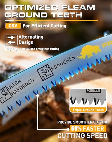 15-Inch Arc Edge Reciprocating Saw Blades, 6TPI for Wood Pruning, 5 Pack - size: 15 INCH