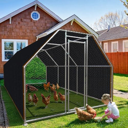 Shade-Cloth 85-90% for Garden Plants 6.5x20 FT, Black Sun-Block Shade Cover Mesh Tarp with Grommets Sun Shade Canopy for Outdoor Pergola Patio Flower Lawn Kennel Chicken Coop - size: 6.5x20 FT