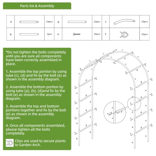 Thickened Metal Garden Arch, 16mm Rust-Resistant Archway for Climbing Plants, Dual Size Convertible Arbor for Wedding & Party & Garden Decoration - style: Thickened 16mm tube without base