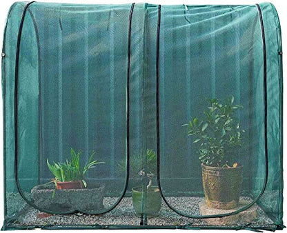 Poray Large Tunnel 73''x37''x61''Plant Netting Cover,5FT Tall Crop Cage Tomato Netting,Pest Guard Cover for Vegetables &Fruits,Durable Gardening Net for Plant and Animal - style: 73*37*61inches Tunnel Net