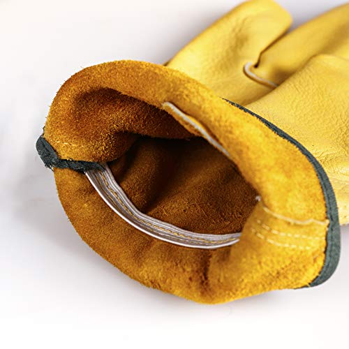 2 Pairs Heavy Duty Thorn Proof Gardening Gloves For Men & Women - size: Small (Pack of 2)
