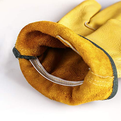 2 Pairs Heavy Duty Thorn Proof Gardening Gloves For Men & Women - size: Large (Pack of 2)