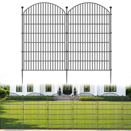 No Dig Garden Fence Panels, Dog Fence Outdoor for Yard, 12 Pack - size: 40in(H) x 29ft(L)