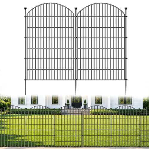 No Dig Garden Fence Panels, Dog Fence Outdoor for Yard, 12 Pack - size: 40in(H) x 29ft(L)