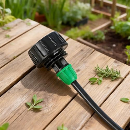 Universal 3/4 Inch Female Pipe Thread to 1/4 Inch Drip Irrigation Tubing Adapter, 6 Pack 1/4 In. Barbed Drip Line x 3/4 In. Faucet PVC Adapter Connect 3/4" FHT Garden Faucet Hose Bibb