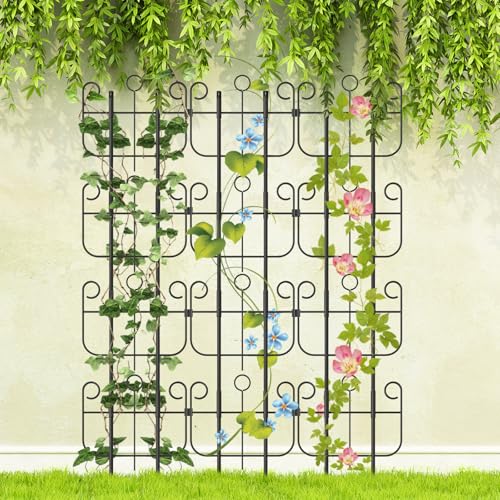 Trellis for Climbing Plants Outdoor, Expandable Heavy-Duty Metal Trellis for Raised Bed Plants, Flowers Vine Ivy, Sturdy Houseplant Pothos Plant Climber Support - size: 20 Pack-16.9in(H)x12.5in(L)