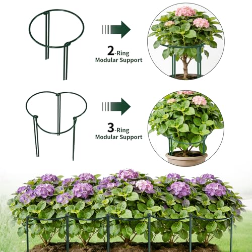 AMAGABELI GARDEN & HOME Plant Support Stakes - color: 6-pack, size: 6 Pack-10" W x 15.8" H