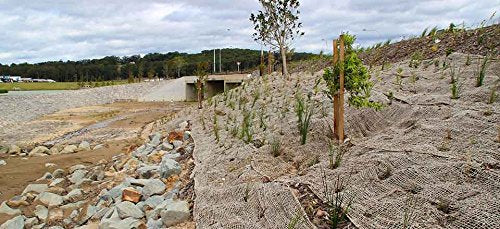 AK TRADING CO. SoilSaver-10Yard AK-Trading 10 Yards (30 feet Long) -120 Sq. Ft. Coverage Jute Erosion Control, Soil Saver Mesh Blanket-48 Wide x 10 Yards, 10 Yards, Natural - size: 10 Yards