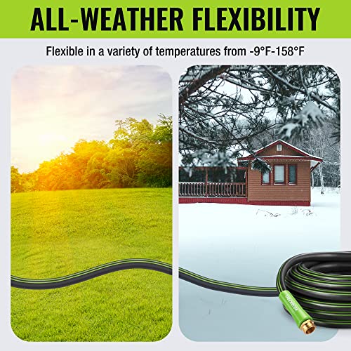WORKPRO Garden Hose 5/8" x 50FT, Heavy Duty - size: 50ft, style: 360° Rotary Handle