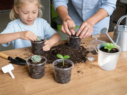 15-Pack Clear Nursery Pots with Drainage Holes (3/4/5 Inch) - color: Pots, size: 3/4/5"-15 sets