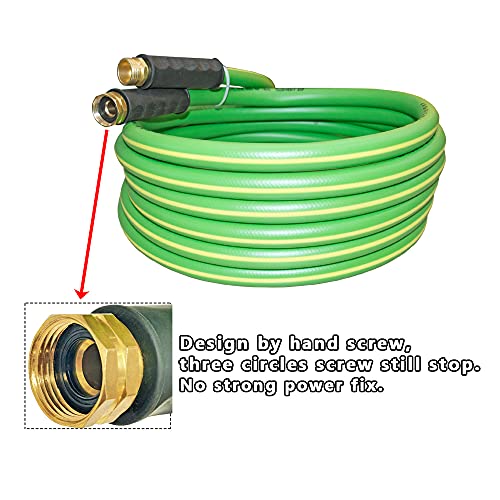 HQMPC Garden Hose 5/8" IDx10 Feet Hose No Kink Water Hose Heavy Duty Flexible Hose (10 Feet) - size: 10 Feet