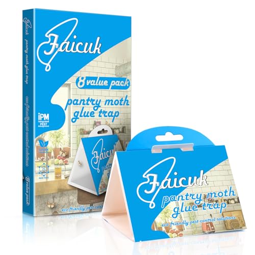Faicuk Pantry Moth Traps with Pheromone Attractant, 8 Pack