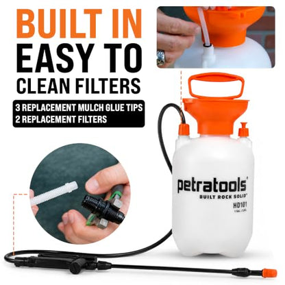 PetraTools LOCKSCAPE Mulch Glue Sprayer 1 Gal - Standard Kit (HD101)