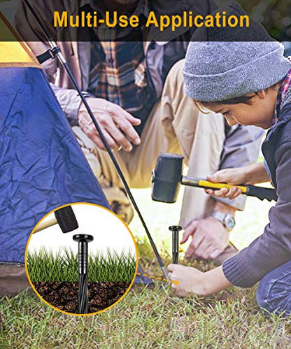 50-Pack 8-Inch Plastic Landscape Stakes,Spiral Edging Spikes Landscape Anchoring Spikes for Paver Edging, Weed Barrier, Artificial Turf & More Weed Barrier, Artificial Turf & More.