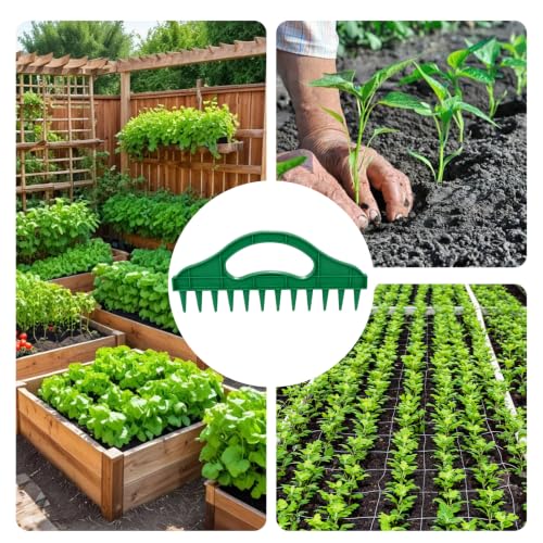 Handheld Seed Planter & Spacing Tool, Precision Dibber for Garden Beds, Raised Beds, Seed Trays & Rows, Ergonomic Sowing Tool for Vegetables, Flowers & Herbs, 2 Pcs