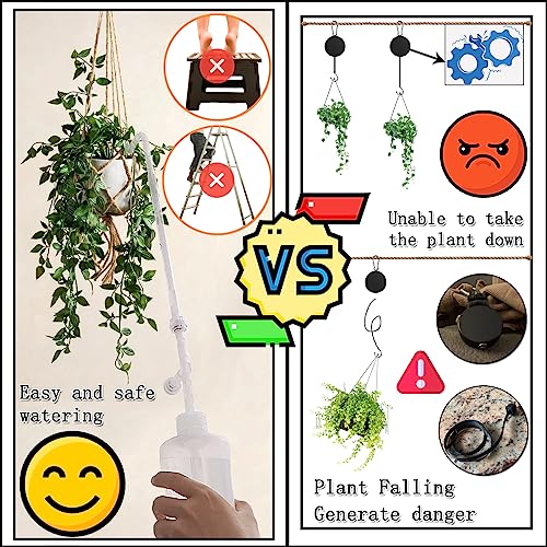 BKSAI Hanging Plant Plant Watering Bottle Update Multifunction Watering can with Long Spout Can Anti-backflow Watering System | Indoor or Outdoor | U.S.A Patent Design - color: 500ml