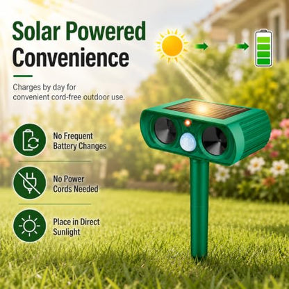 Deer Repellent Devices,2026 Cat Deterrent Outdoor with Motion Sensor 1 Pack