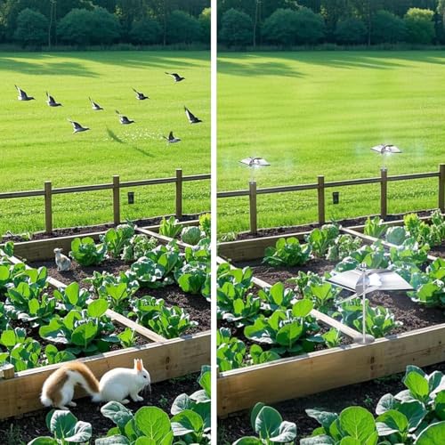 Reflective Bird Scare Spinner, Stainless Steel 2 Pack