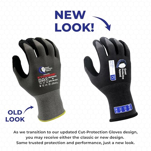 Quest Cut Resistant Work Gloves, ANSI A1, Large, Pack of 1 - size: Large