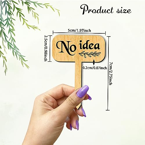 arricraft 15 Pcs Funny Plant Markers, Wooden Garden Stakes T-Type Garden Labels Funny Talking Plant Funny Garden Signs Plant Markers for Indoor and Outdoor Potted Seed Herbs Unique Funny Gifts - color: Funny Plant Labels-a