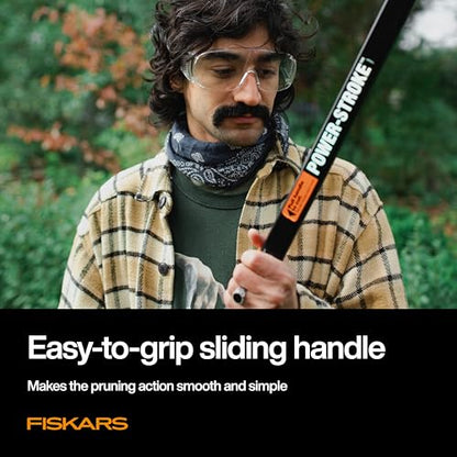 Fiskars 8-12 Ft Extendable 2-in-1 Tree Pruner & Pole Saw with Rotating Head - style: 8-12 ft Rope-Free Saw & Pruner