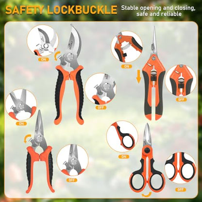 4-Pack Multifunctional Garden Scissors Set - style: BIDMLI05