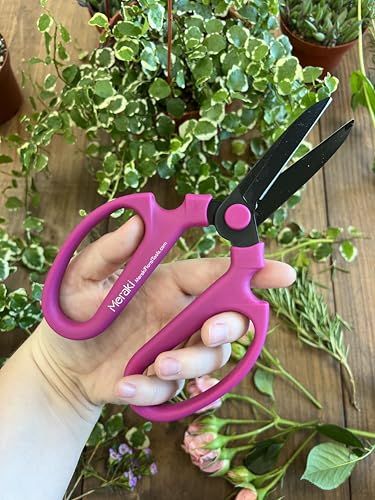 Garden Pruning Scissors Carbon Steel Blades 7.6 Inch Bougainvillea - Hot Pink - style: 7.6 inch Hot Pink