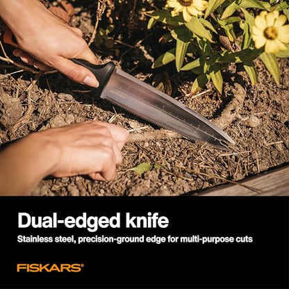 Fiskars Hori Hori Garden Knife with Sheath, Heavy Duty Gardening Hand Tool - style: Hori Knife