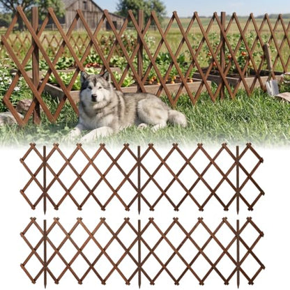 Avalution Decorative Garden Fence Outdoor, Total 24in(H) x 20 ft(L) 2 Pack - size: 2 Panels-24in(H) x 20 ft(L)