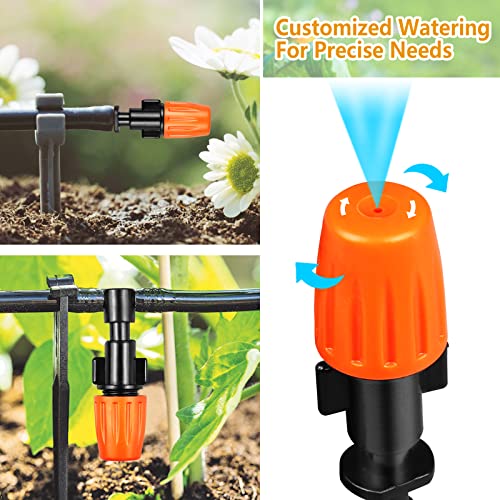250 Pcs Drip Irrigation Fittings Kit for 1/4" Tubing：Gardrip 1/4 Inch Drip Irrigation Barbed Connectors (Nozzles, Nozzle Tees, Single Barbs, Couplings, Tees, Elbows, Plugs, Crosses) for Garden Systems - color: Complete Kit with Box-250P