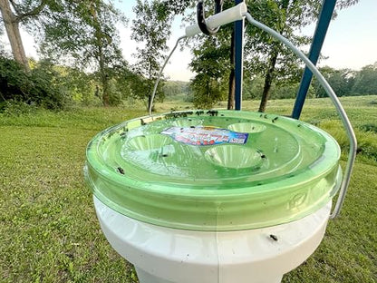 Billy-Bob Fly-Lid 5 Gallon Bucket Fly Lid (2 Pack) Turn Any 5 Gallon Bucket into a Fly Trap!
