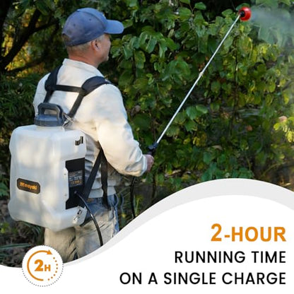 3Gal Lawn Garden Backpack Sprayer Compatible with Dewalt 20V Battery