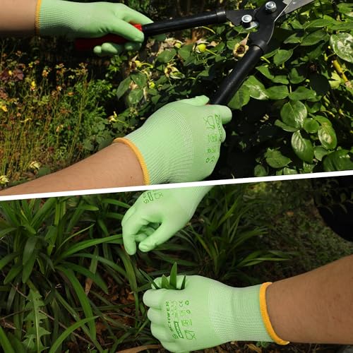 Schwer 6/12 Pairs Gardening Gloves For Women, Large Size - size: Large