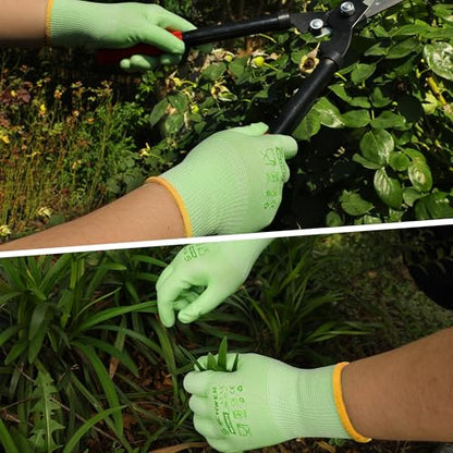 Schwer 6/12 Pairs Gardening Gloves For Women, Large Size - size: Large