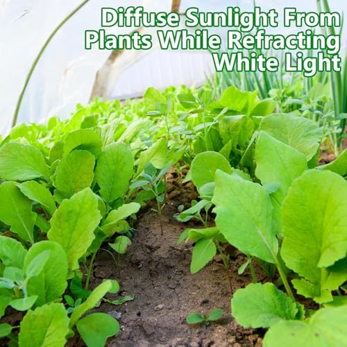 DECOHS 40 x 10 Ft Plant Sun Protection Cloth, Garden Plant Shade Cloth, Non-Woven White Light Refraction Sunshade Fabric for Protecting Plants Vegetable Rows from Direct Sunlight - color: 10 x 40 Ft-1pcs