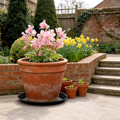 6 Pack 18 inch Plant Saucers for 15.5 inch Planters, Modern Matte Finish 18 20 22 25 inch Flower Pot Drip Tray Base for Indoors Outdoors, Heavy Duty Plant Trays to Catch Water, Black - size: 18 inch
