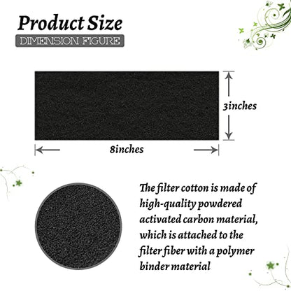 10 Pack Litter Box Carbon Filters Spare Activated Charcoal Filter for Nature's Miracle Cat Litter Box