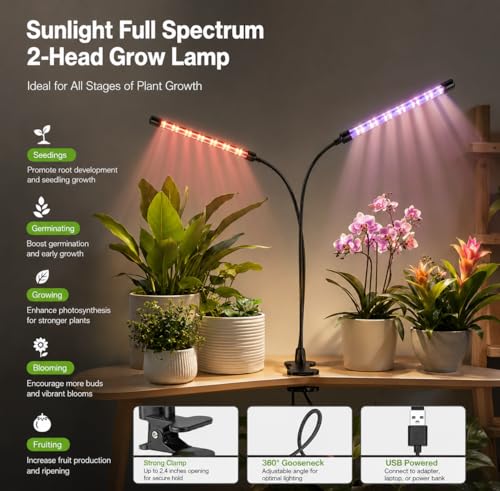 59Pcs Clear Nursery Pots Kits with Grow Light Includes 22 Pack 4'' Seed Starter Pots with Silicone Base & Lids, Clear Plant Pots for Propagation, Seedling Pots Kit with Drainage, Labels, Repotting Mat - size: 4 Inch