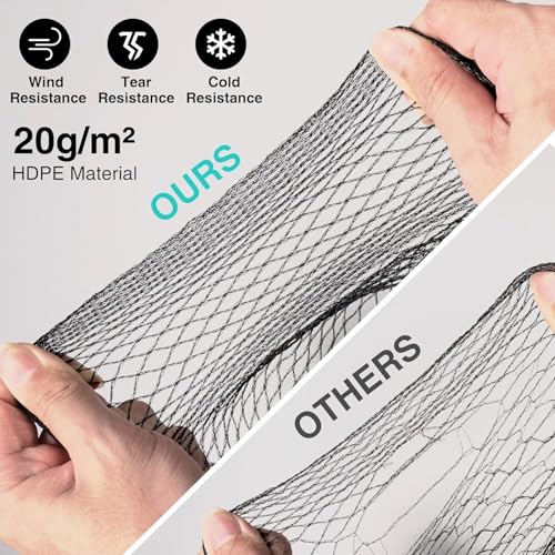 20x20FT Pond Netting for Koi Ponds,3/8" Mesh Leaf & Predator Protection Net - size: 20×20ft