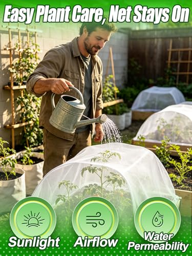 Alphatool 8x25ft Large Garden Netting, Ultra Fine Mesh Plant Covers - size: 8 x 25 ft