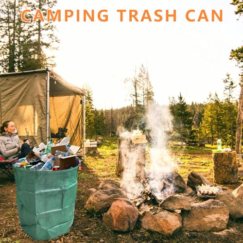 Reusable Lawn & Garden Bags, 3-Pack, 72 Gallons Lawn and Leaf Garden Bags with Reinforced Carry Handles Heavy Duty Garden Waste Bags Camping Yard Recycling Trash Bags for Debris Leaves Grass - style: 3-Pack 72 Gallon Waste Bags